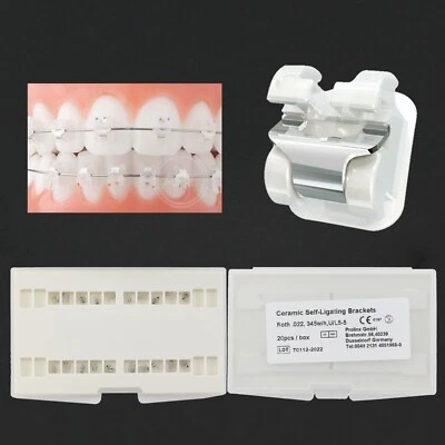 AO Empower Clear Style Orthodontic Self-ligating Ceramic Brackets Brace Roth 022 - Image 1 of 4