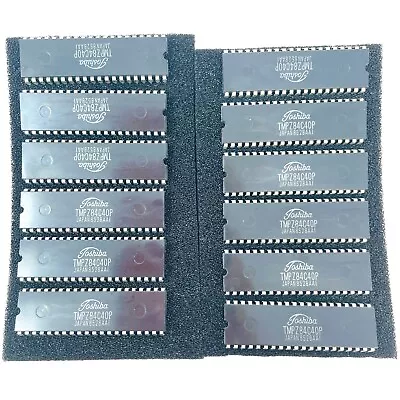 12 pcs Toshiba TMPZ84C40P Micro Peripheral Integrated Circuits ICs 40 Pin PDIP40 - Image 1 of 4