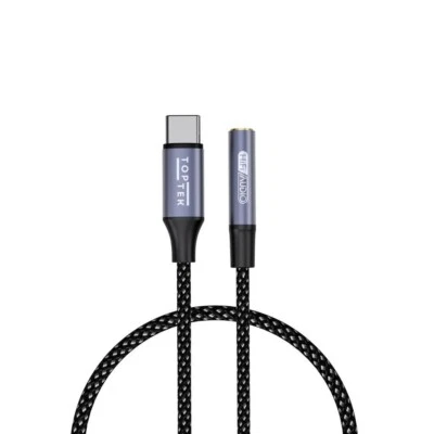 USB Type C to 3.5mm AUX Audio Headphone Jack Cable Adapter For iphone 15 Pro,16 - Image 1 of 4