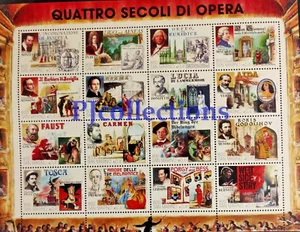 726- SAN MARINO 1999 QUATTRO SECOLI DI OPERA FULL SHEET 16 STAMPS MNH - Bild 1 von 1