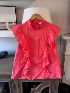 Karlie rosa Rüschen Top / Bluse Größe M - Bild 1 von 8
