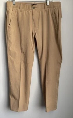 New Under Armour Pants Mens Airvent Flat Front Tan Lightweight Size 36x29 - Image 1 of 4