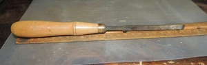 1/4" VTG. Buck Brothers Firmer TANG Chisel, WOOD HANDLE W/ BUCK BROS DEER LOGO - Picture 1 of 20