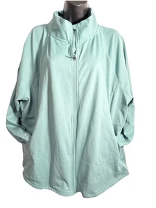 Jockey Damen-Yogajacke mit Tulpensaum und zwei Reißverschlusstaschen Größe 3X - Bild 1 von 5