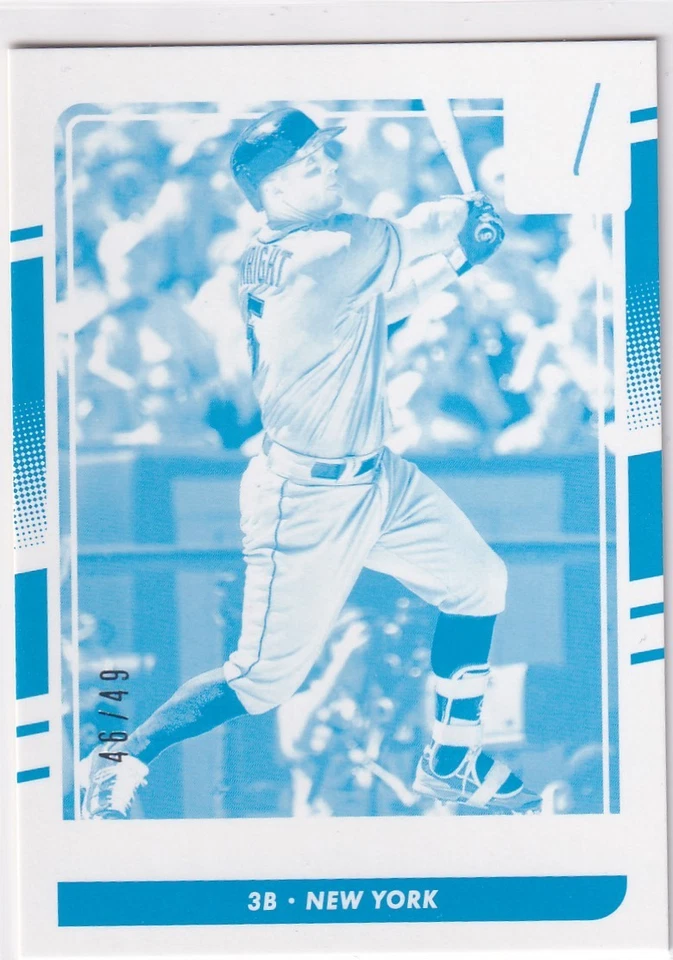 DAVID WRIGHT/49 DONRUSS PRUEBA CIAN PARALELO NEW YORK METS #170 2016 PANINI Foto 1 de 1