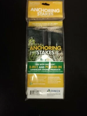 Estacas de anclaje de bordes de paisaje Dimex, 10 pulgadas de largo, paquete de 10, nuevas Foto 1 de 4