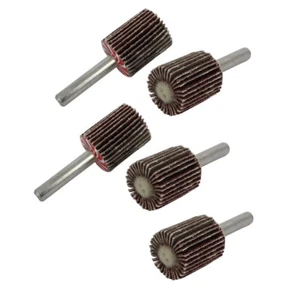Vástago de 6 mm de 20 mm de diámetro cabeza cilíndrica tela esmerilada rueda de solapa abrasiva 5 piezas - Imagen 1 de 2