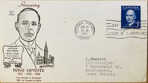 1961 COVER~ARTHUR MEIGHEN, FORMER PRIME MINISTER OF CANADA.  1874-1960 - Picture 1 of 1