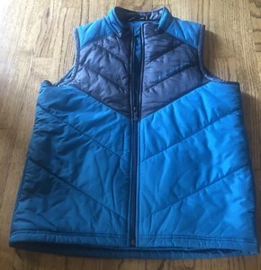 UNDER ARMOUR size youth large puffer Vest loose teal green and black - Picture 1 of 9