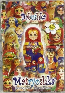 Babuschka Matroschka kunststoffbeschichtete Spielkarten Russland 55 verschachtelte Puppen - Bild 1 von 6
