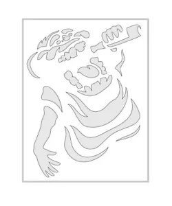 8"x10" Klar Kunststoff Schablone - Ghostbusters Slimer (RO366) ** *** - Bild 1 von 2