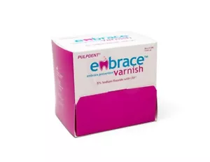 Pulpdent FV200 Embrace Dental Varnish Fluoride Bubblegum 0.4 mL Bulk Pack 200/Pk - Picture 1 of 2