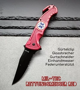 MiL-TEC| AUTOMESSER 15323010R RETTUNGSMESSER OUTDOOR TASCHENMESSER EINHANDMESSER