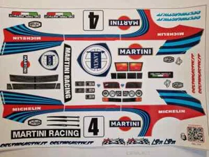 DEC310 - L. D. I. HF INTEGRALE DECALS-ADESIVI  LIVREA scala 1/10 - Picture 1 of 1