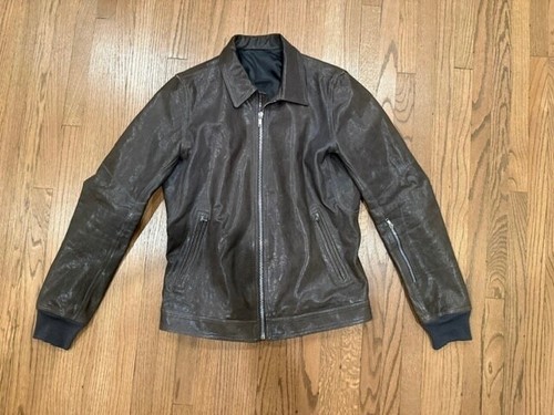 giacca moto pelle uomo rick owens taglia 54 SS 2019 collezione BABEL