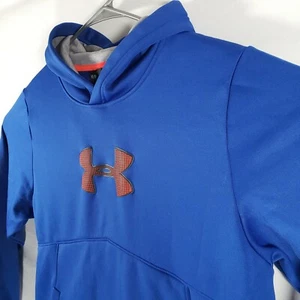 Under Armour Storm 1 Hoodie Jacket Blue Men's Size Medium Chest Logo 1289041 - Picture 1 of 9
