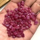 20PCs Genuine Red Sapphire Rough GEMs 6 to 8mm Crystal Glass Filling Stone Rough