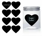 Heart Chalkboard Blackboard Chalk Board Stickers Craft Kitchen Jar Labels Tags