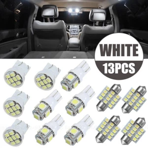 13Pcs Car Interior Parts LED Lights Kit For Dome License Plate Lamp Bulb White - Picture 1 of 16