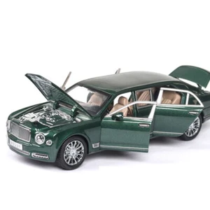 1/24 Bentley Mulsanne Modellauto Zink Legierung Kinder Spielzeug Fahrzeug Grün - Picture 1 of 10