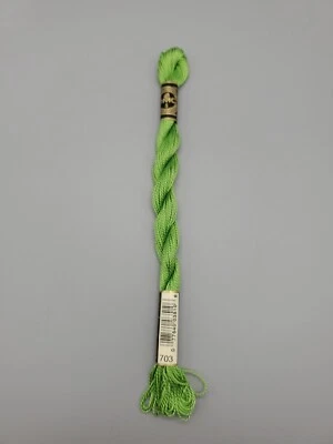 DMC Perle Cotton Skein Size 5 27.3yd 703 Needlepoint Embroidery, Crewel - Image 1 of 4