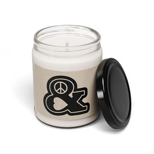 Peace & Love - Scented or Unscented Soy Wax Candle - 9 oz Glass Jar - Picture 1 of 51