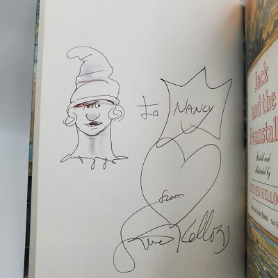 Signed 1st Ed Book Jack and the Beanstalk Steven Kellogg Artwork To Nancy HBDJ - Image 1 of 4