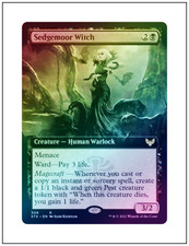 1x Sedgemoor Witch, Foil Extended Art, Strixhaven, Magic MTG NM