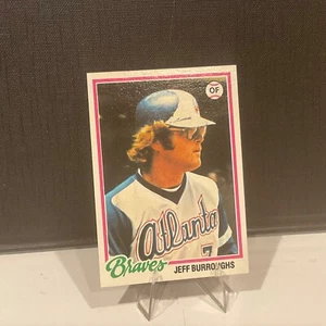 ⚾️ 1978 Topp JEFF BURROUGHS 130 - BRAVES Baseball Card * Sharp Edges! - Picture 1 of 2
