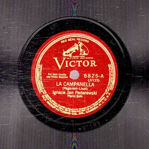 124ci. La Campanella (Paganini-Liszt) & Nocturne in F# (Chopin) - Victor 6825 - Imagen 1 de 1