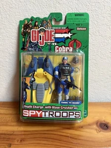 G.I. 2003 Joe Spytroops Depth Charge con Wave Crusher Vs Cobra personaggio nuovo con scatola 3 3/4" - Foto 1 di 6