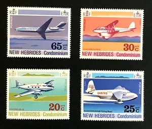 New Hebrides #151-4 Aircraft - MNH - Picture 1 of 1