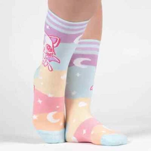 Mystic Kitty Unisex M/L Talla 6-13 Crew Calcetines Ropa para Pies Fantasía Moda Nuevo - Imagen 1 de 4