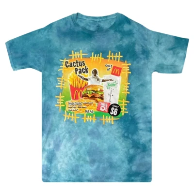 Travis Scott x McDonald's Cactus Jack Pack Vintage Bootleg T-shirt Blue Large - Image 1 of 4