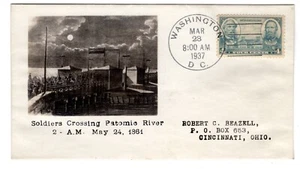 #788 Army Jackson Lee 4c FDC 1937 - Beazell Photo 18g Listing Copy - Picture 1 of 2