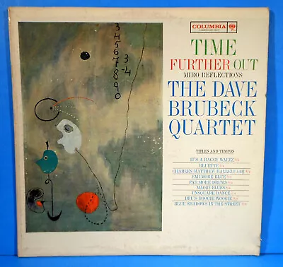 DAVE BRUBECK TIME FURTHER OUT LP 1961 MONO 6 EYE GREAT CONDITION! VG+/VG+!!D - Image 1 of 4