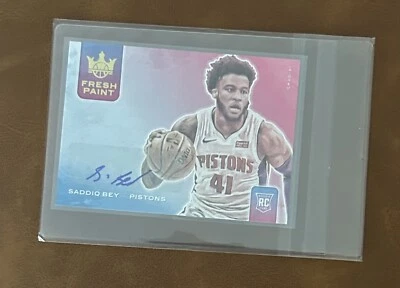 2020-21 Panini Court Kings Saddiq Bey Fresh Paint /149 RC Auto  - Image 1 of 2