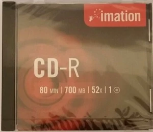 Imation CD-R 80 Recordable Blank CDR Disc 80MIN / 700MB / 52x - NEW & SEALED - Picture 1 of 5