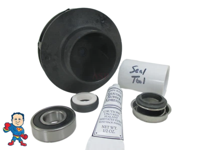 Waterway Executive 4HP Impeller 1000 Seal & (1) Bearing Pump Wet End Hot Tub Spa - Image 1 of 4