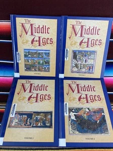 The Middle Ages HC 4 Book Lot Volume 1 2 3 4 1-4 Encyclopedia For Students - Imagen 1 de 17
