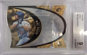 1997 SPX DIE-CUT GOLD MIKE PIAZZA BGS 9 - Picture 1 of 2