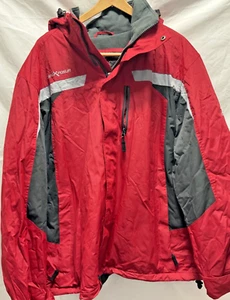 ZERO XPOSUR all weather zip ski snow parka red Jacket Unisex 2XL removable hood - Picture 1 of 22