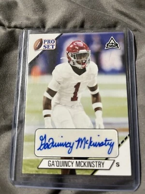 2021 Leaf Pro Set College - Autographs #PS-GM2 Ga’Quincy McKinstry (AU, RC) - Image 1 of 2