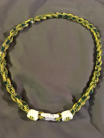OREGON DUCKS Green 22" Titanium Double Rope NECKLACE NEW! FAST! FREE SHIP! Cover