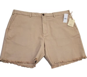 Brooks Brothers Bermuda Shorts Distressed Tan NWT Men's Waist 40 - Picture 1 of 15