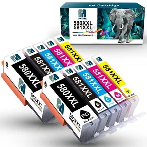 1-10 wkładów do Canon PGI-580 CLI-581 Pixma TS6250 TS6251 TS6300 TS6350 TS6351 - Zdjęcie 1 z 38