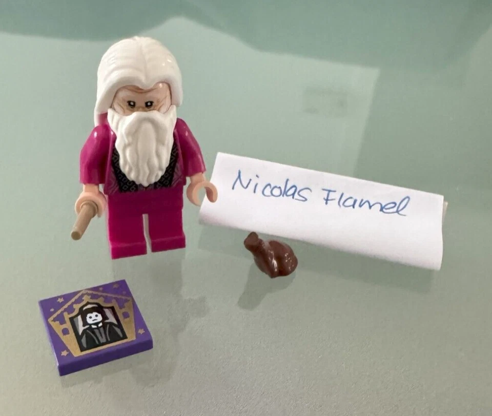 Lego Albus Dumbledore mit Wizard Nicolas Flamel + Schokofrosch - Bild 1 von 1