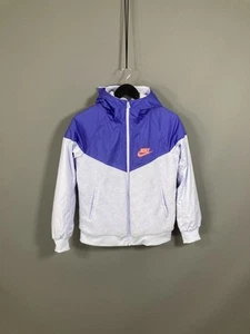 NIKE FLEECED Jacket - Size Large - Purple - Great Condition - Girl’s - Picture 1 of 5