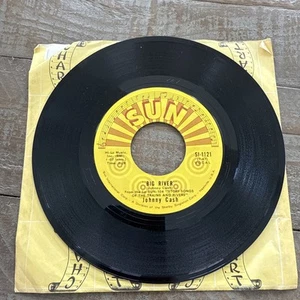 SUN 45: Johnny Cash – Big River / Come in Stranger 1969 COUNTRY SI-1121 - Picture 1 of 2