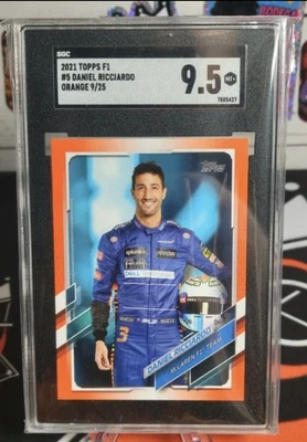 Daniel Ricciardo 2021 Topps F1 True Orange 9/25 SGC 9,5 MT+ Foto 1 de 2